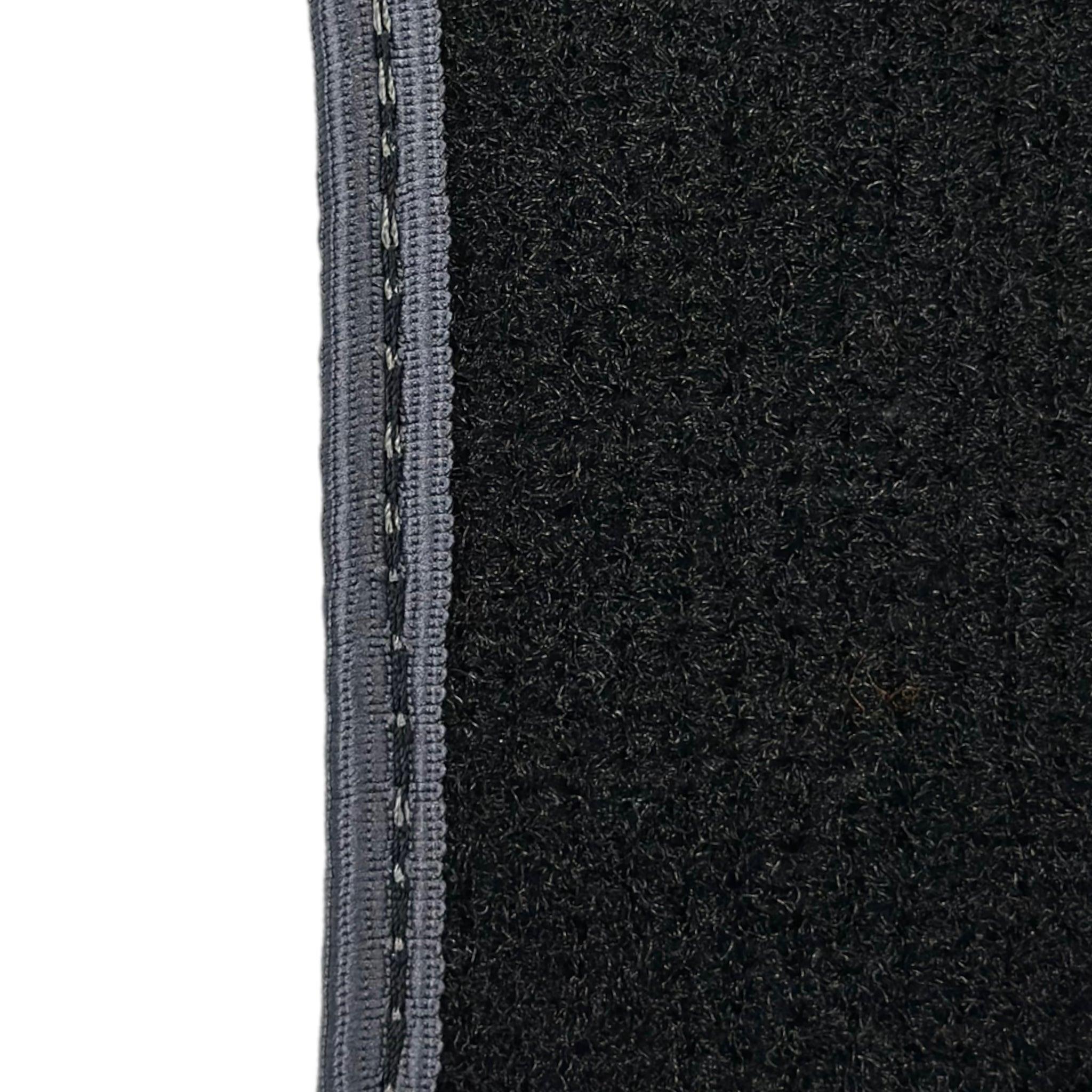 Black Floor Mats for Mini Cooper / One R53 (2001-2007) Cooper S with Leather | Gray Trim - AutoWin