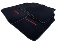 Black Floor Mats For Nissan 200 SX (1995-2000) Tailored With Red Logo - AutoWin
