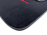 Black Floor Mats For Nissan 200 SX (1995-2000) Tailored With Red Logo - AutoWin