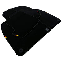 Black Floor Mats for Porsche 911 - 992 (2019-2024) with German Flag - AutoWin