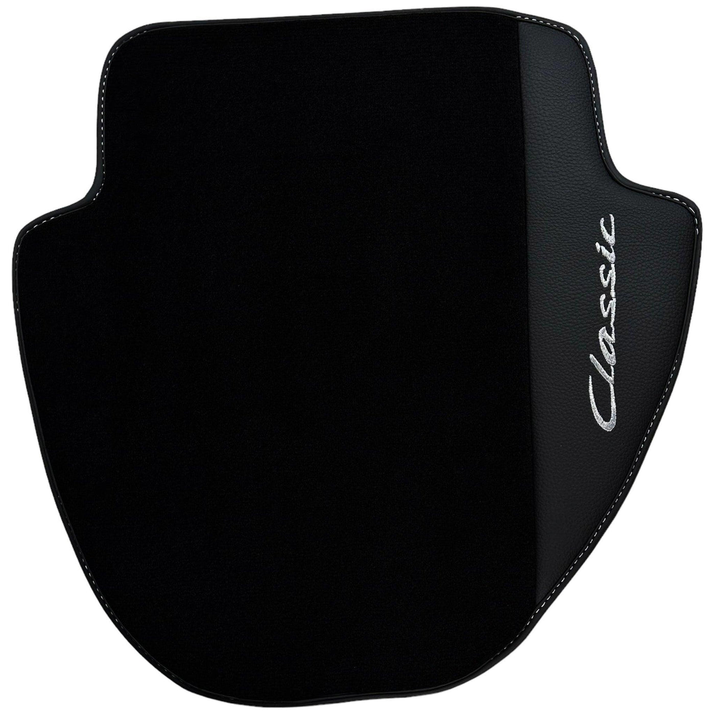 Black Floor Mats for Porsche Classic 911 (1963-1989) with Leather - AutoWin