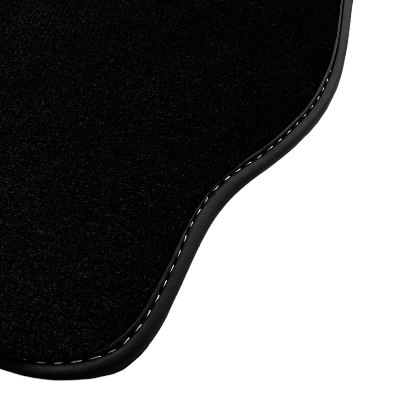 Black Floor Mats for Porsche Classic 911 (1963-1989) with Leather - AutoWin