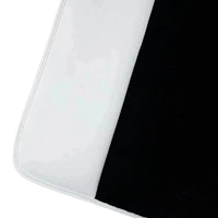 Black Floor Mats for Rolls Royce Dawn (2016-2023) with White Leather | White Trim