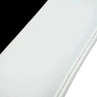 Black Floor Mats for Rolls Royce Phantom VIII 2017-2024 with White Leather | White Trim
