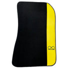 Black Floor Mats For Rolls Royce Spectre (2023-2024) Yellow Leather - AutoWin