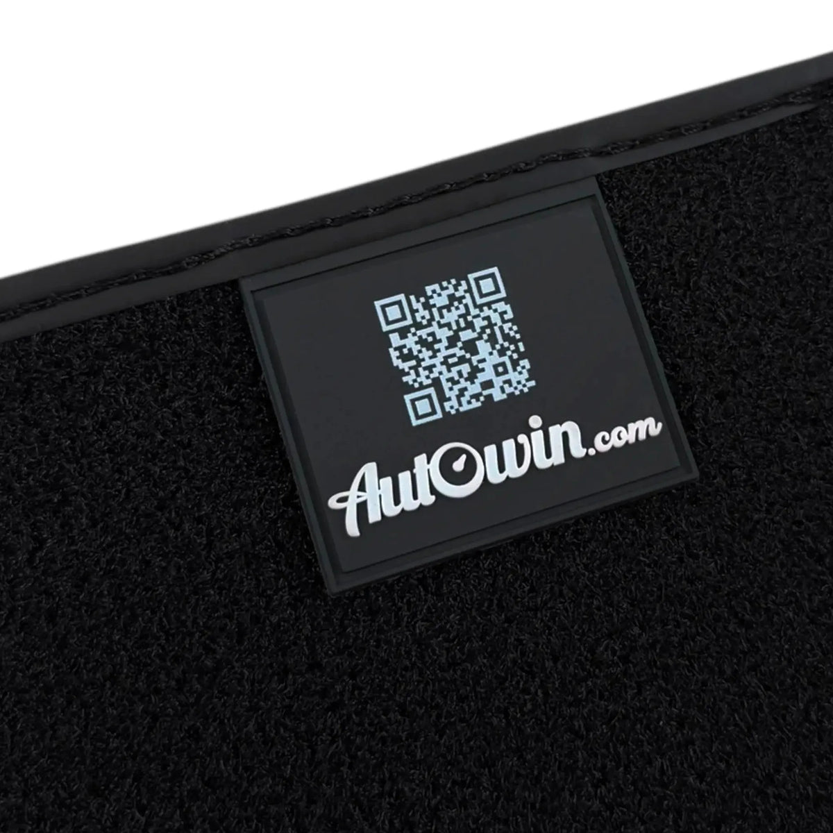 Black Floor Mats for Rolls Royce Wraith (2013–2023) with Green Leather Borders