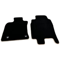 Black Floor Mats for Toyota Camry (2017-2023) Beige Trim - AutoWin