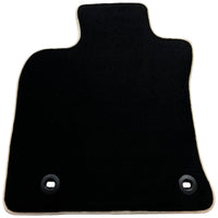 Black Floor Mats for Toyota Camry (2017-2023) Beige Trim - AutoWin