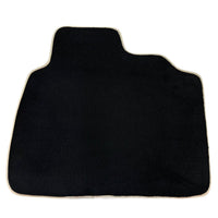 Black Floor Mats for Toyota Camry (2017-2023) Beige Trim - AutoWin