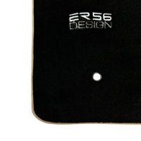 Black Floor Mats For Toyota Corolla E12 (2001-2007) ER56 Design - AutoWin