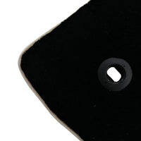 Black Floor Mats For Toyota Land Cruiser 200 (2008-2012) Beige Trim | ER56 Design - AutoWin