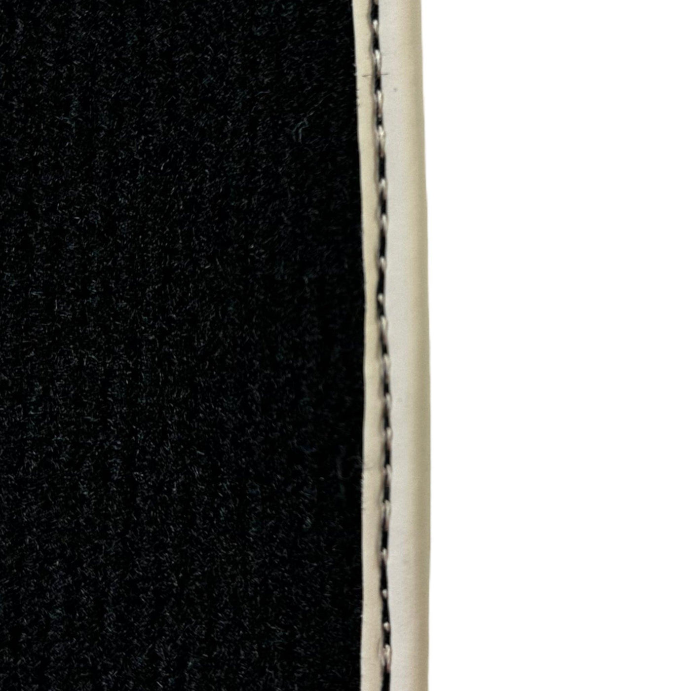 Black Floor Mats For Toyota Land Cruiser 200 (2008-2012) | Beige Trim - AutoWin