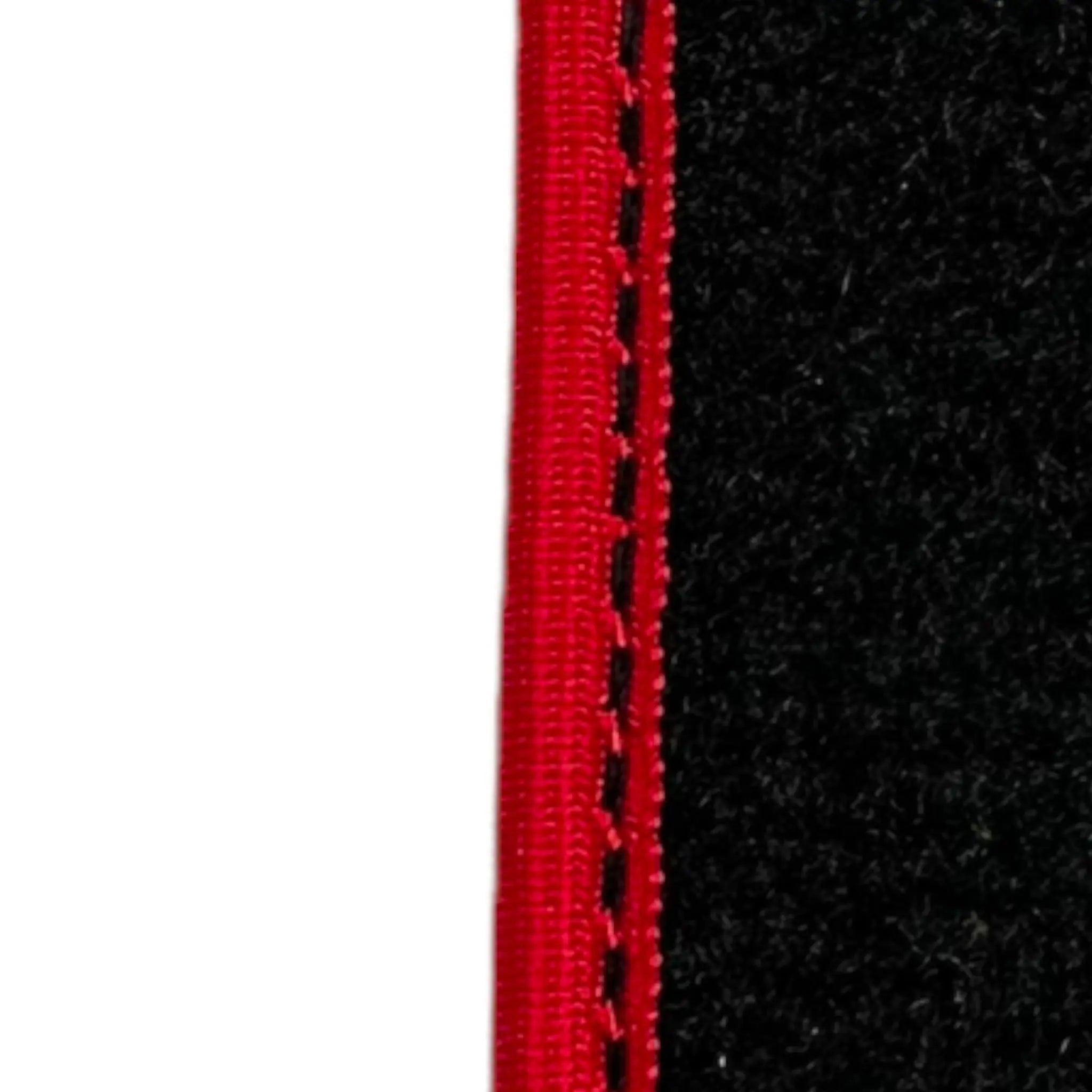 Black Floor Mats For Toyota RAV4 (2000-2003) ER56 Design with Red Trim - AutoWin