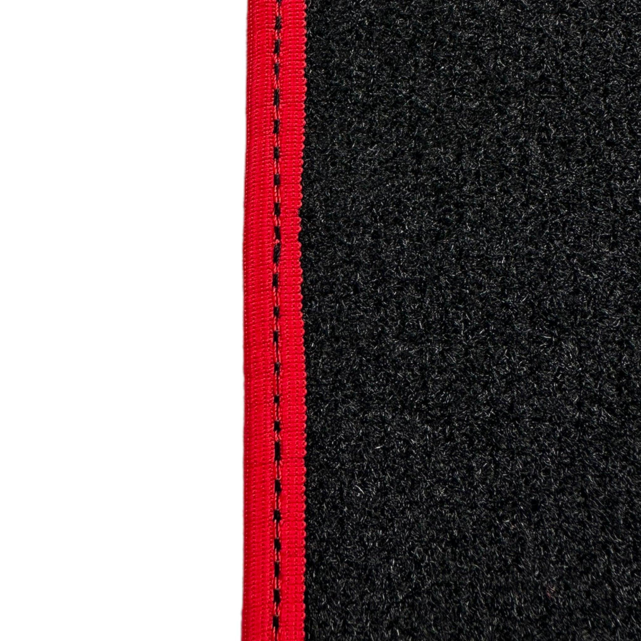 Black Floor Mats Red Trim for Pontiac FireBird (1970-1981) Trans Am - AutoWin