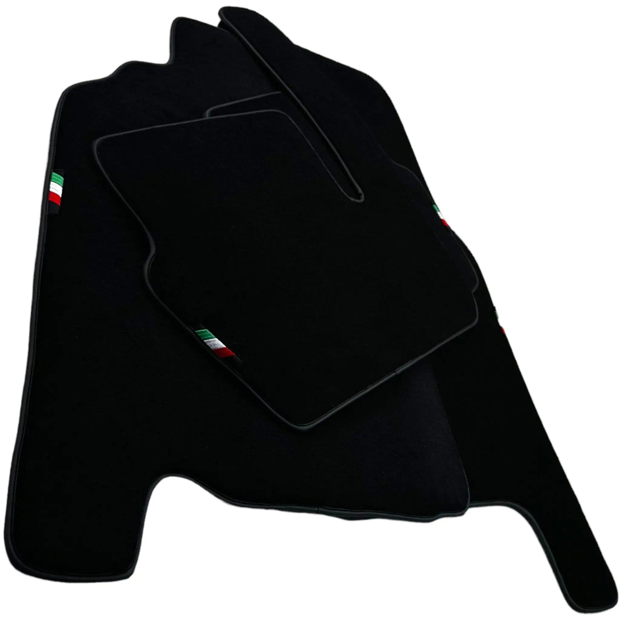 Black Floor Mats Set with Trunk Mat For Ferrari 456 (1992-2003) Italian Edition - AutoWin