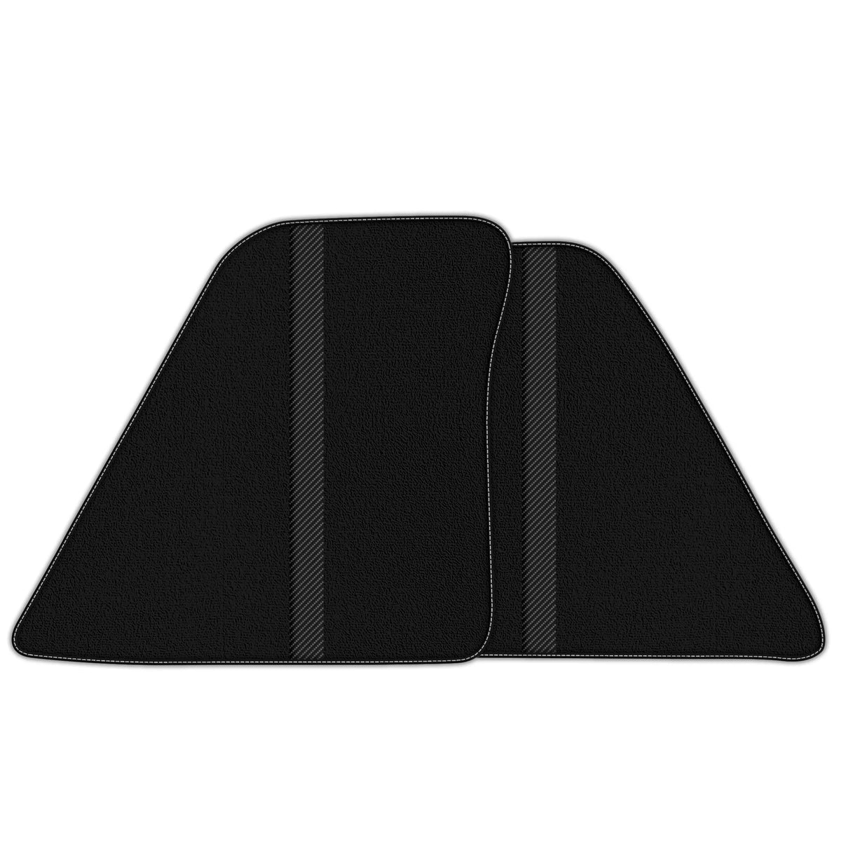 Black Floor Mats with Leather Line for Ferrari 296 GTB (2022-2027) - Various Colors