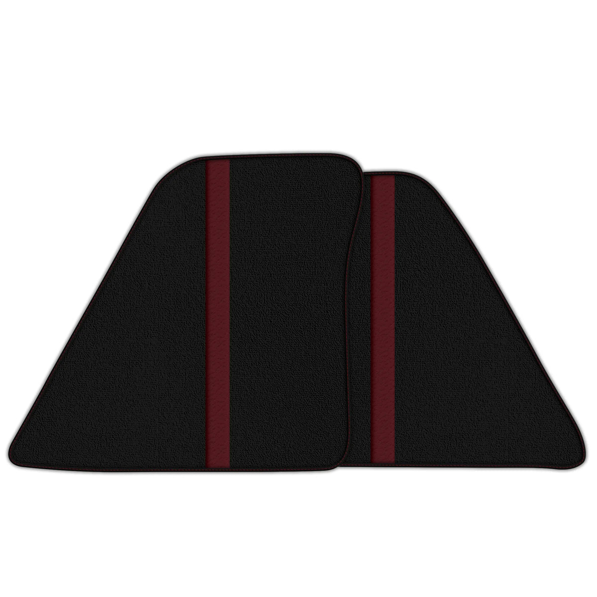 Black Floor Mats with Leather Line for Ferrari 296 GTB (2022-2027) - Various Colors