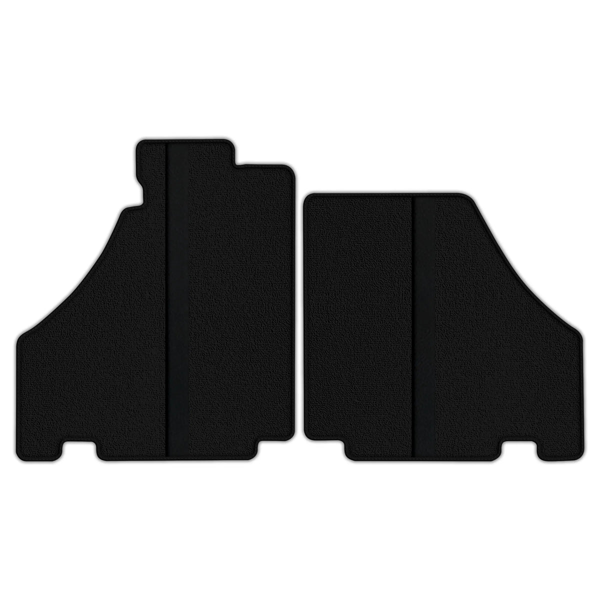 Black Floor Mats with Leather Line for Ferrari 360 (1999-2005) - Various Colors