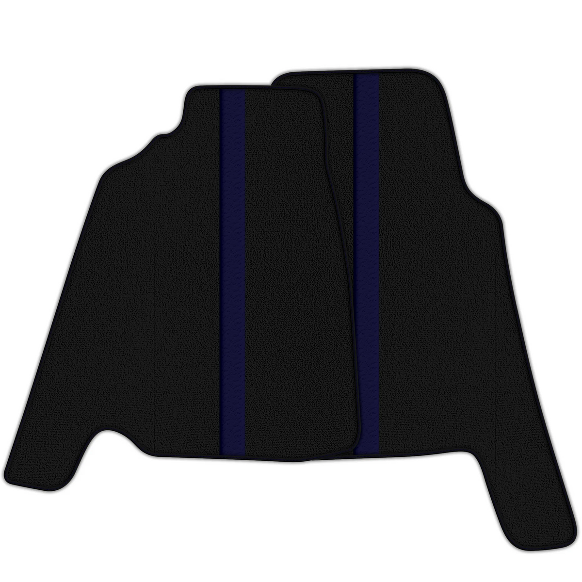 Black Floor Mats with Leather Line for Ferrari 456 (1992-2003) - Various Colors