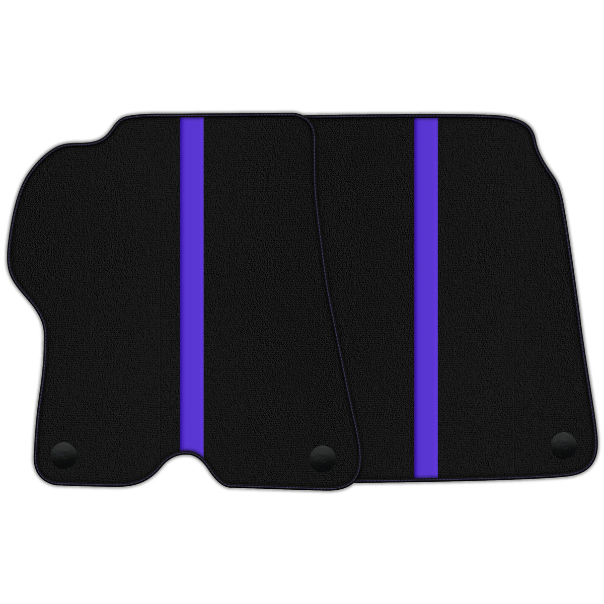 Black Floor Mats with Leather Line for Ferrari California (2008-2014) - Various Colors
