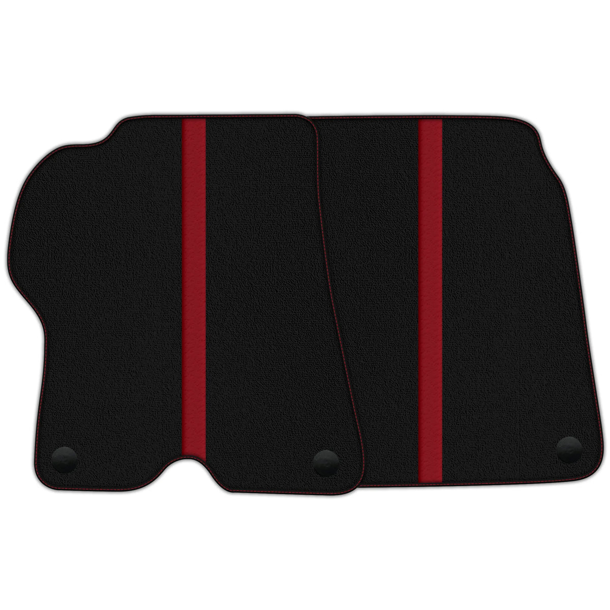 Black Floor Mats with Leather Line for Ferrari California (2008-2014) - Various Colors