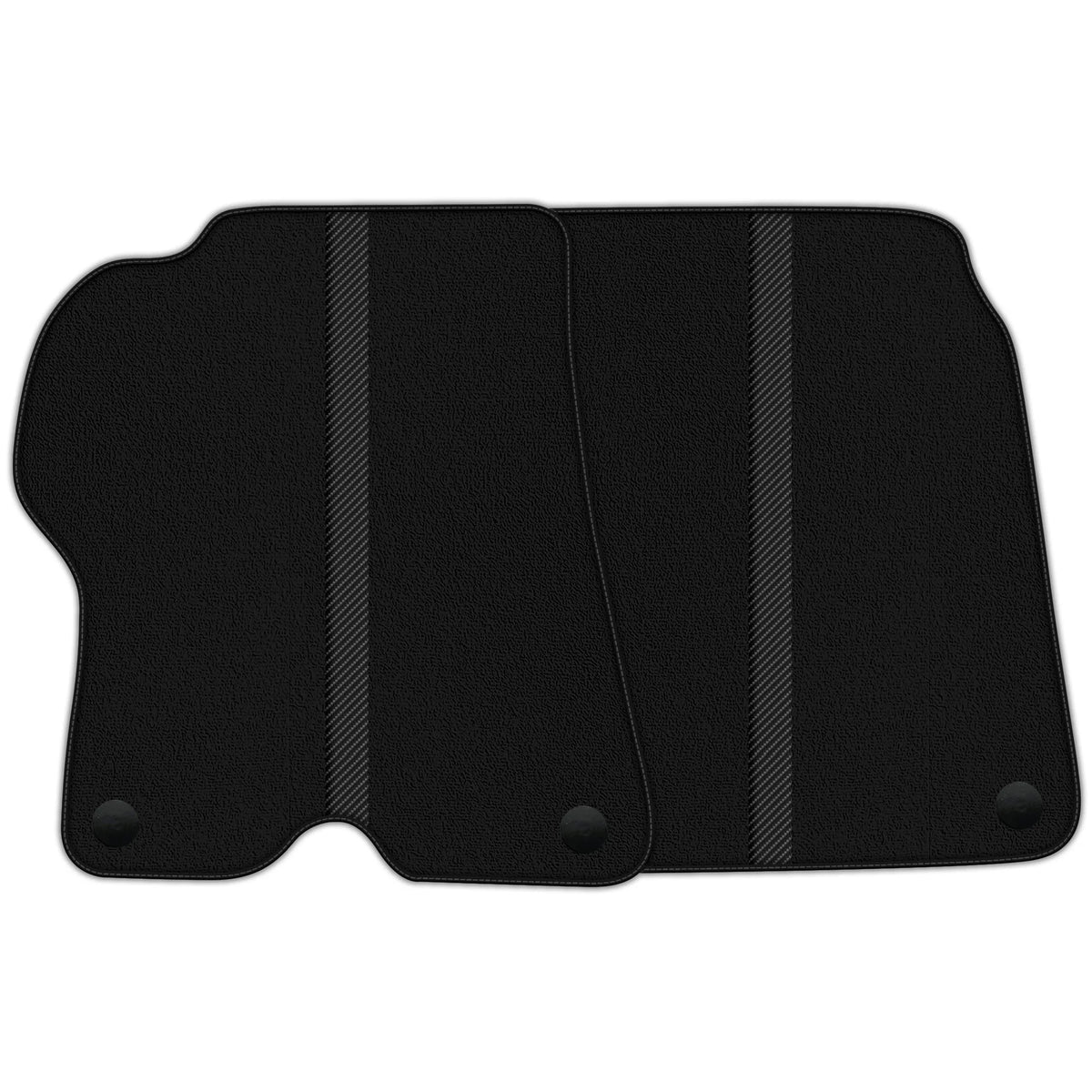 Black Floor Mats with Leather Line for Ferrari California (2008-2014) - Various Colors