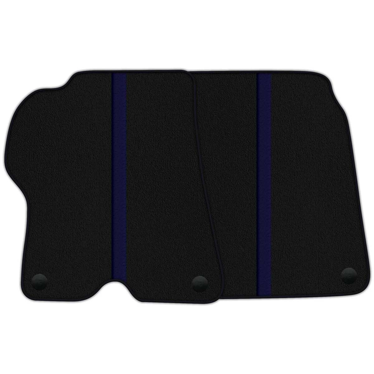 Black Floor Mats with Leather Line for Ferrari California (2008-2014) - Various Colors