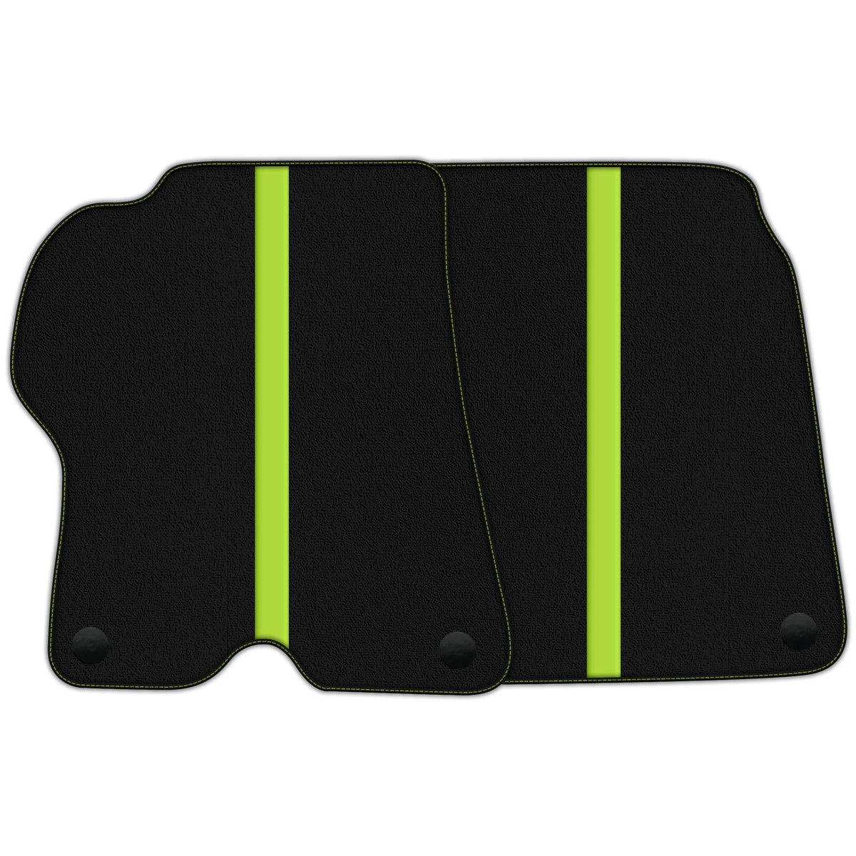 Black Floor Mats with Leather Line for Ferrari California (2008-2014) - Various Colors
