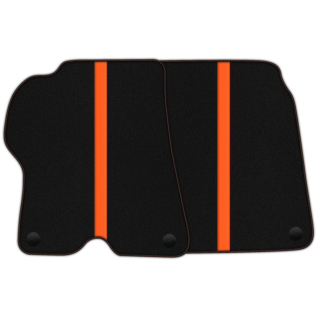 Black Floor Mats with Leather Line for Ferrari California (2008-2014) - Various Colors