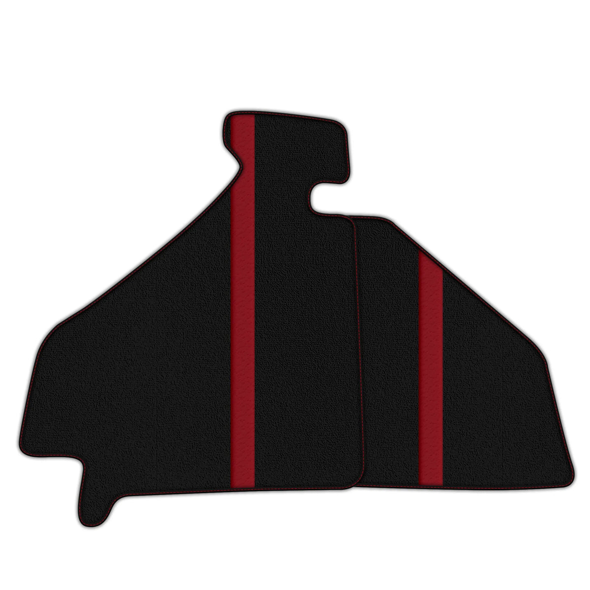 Black Floor Mats with Leather Line for Ferrari F355 (1994-1999) - Various Colors