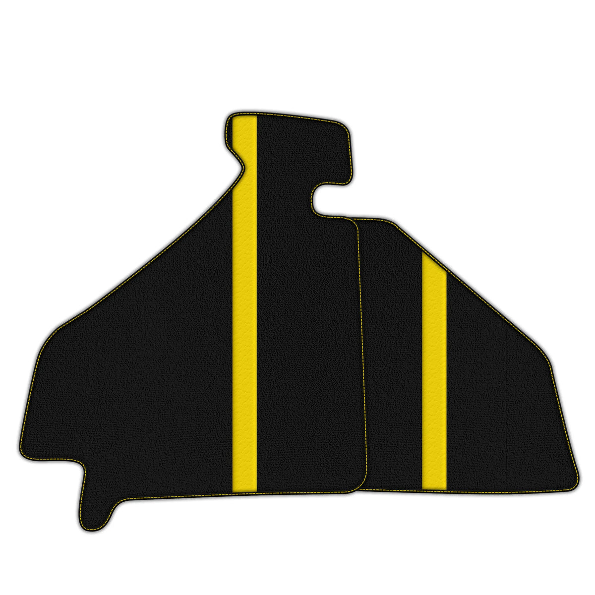 Black Floor Mats with Leather Line for Ferrari F355 (1994-1999) - Various Colors