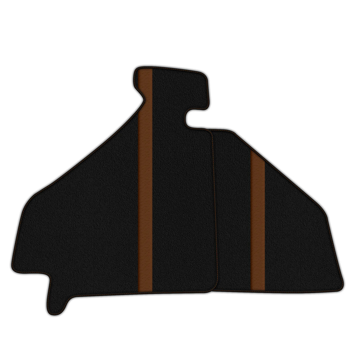 Black Floor Mats with Leather Line for Ferrari F355 (1994-1999) - Various Colors