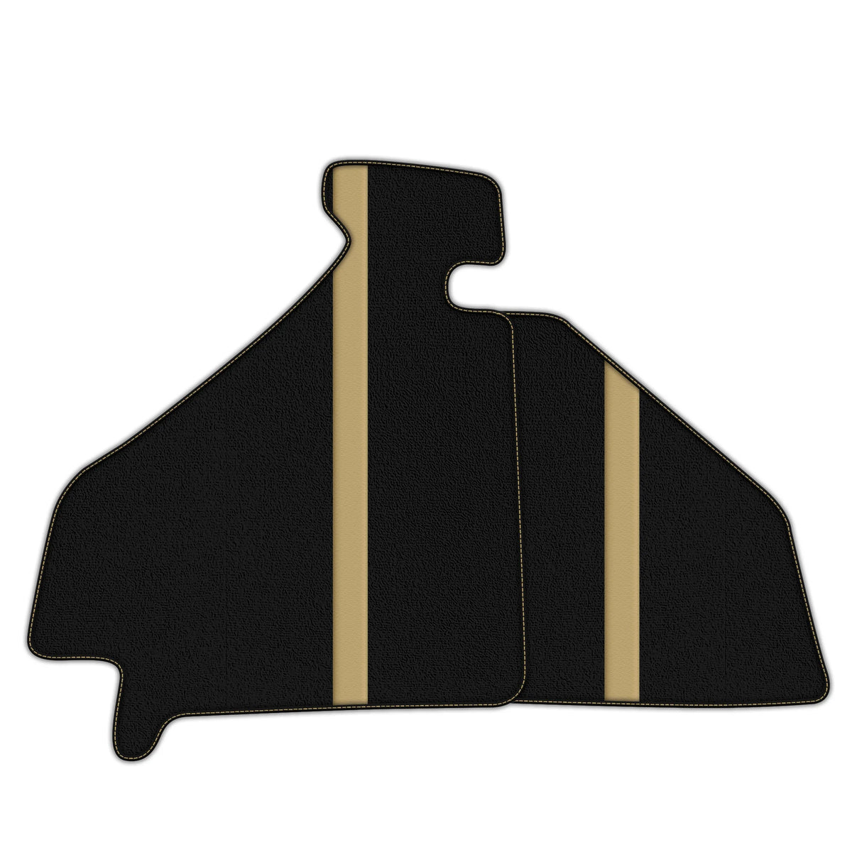 Black Floor Mats with Leather Line for Ferrari F355 (1994-1999) - Various Colors