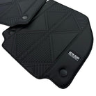 Black Leather Floor Mats For Ferrari 458 GT2 (2012-2015) ER56 Design - AutoWin