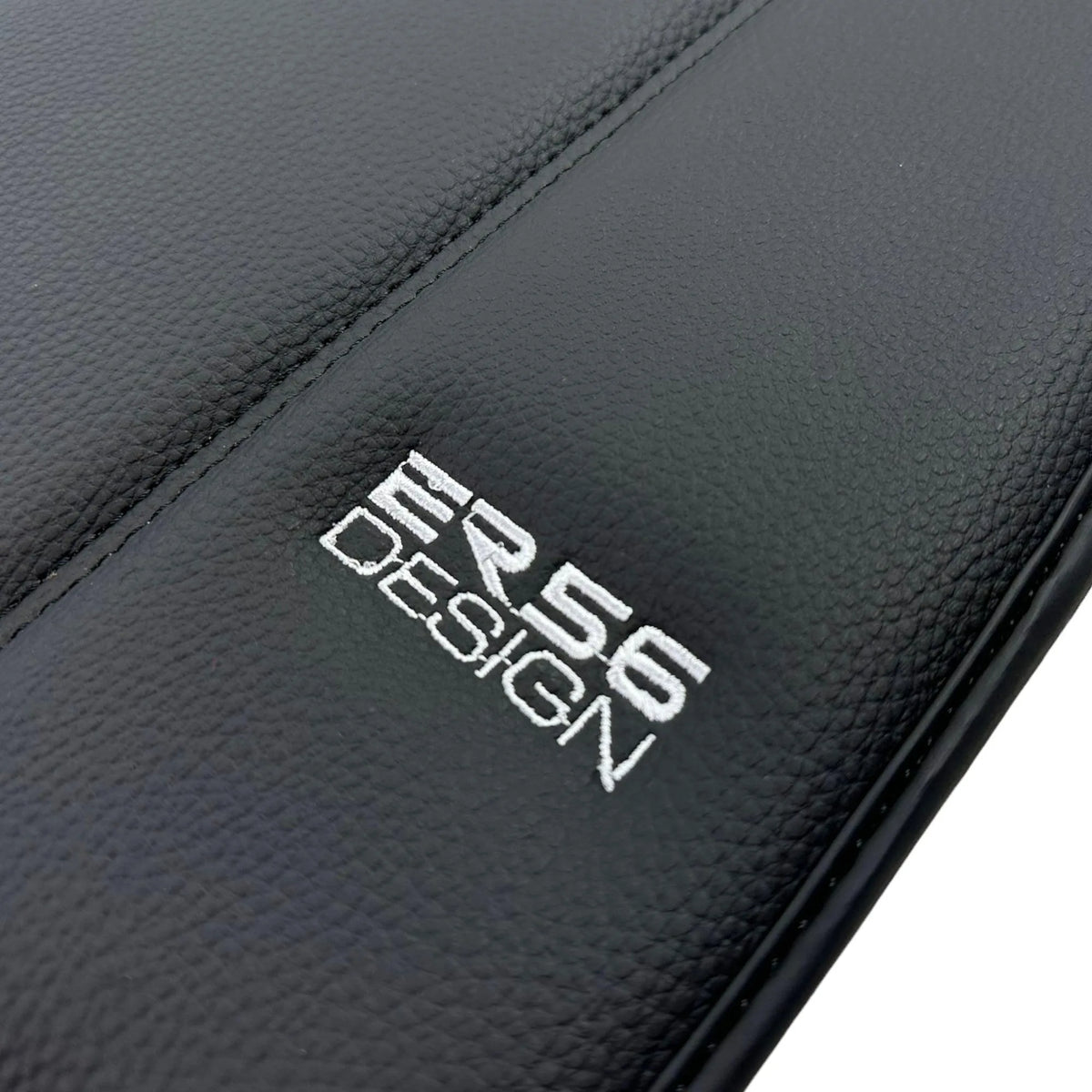 Black Leather Floor Mats For Ferrari 458 Speciale (2012-2015) ER56 Design - AutoWin