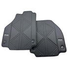 Black Leather Floor Mats For Ferrari 458 Spider (2012-2015) ER56 Design - AutoWin