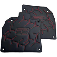 Black Leather Floor Mats for Lamborghini Aventador SVJ 63 Edition - AutoWin