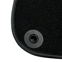 Black Luxury Floor Mats for Mercedes Benz C-Class W203 Sedan (2000-2007) | ER56 Design - AutoWin