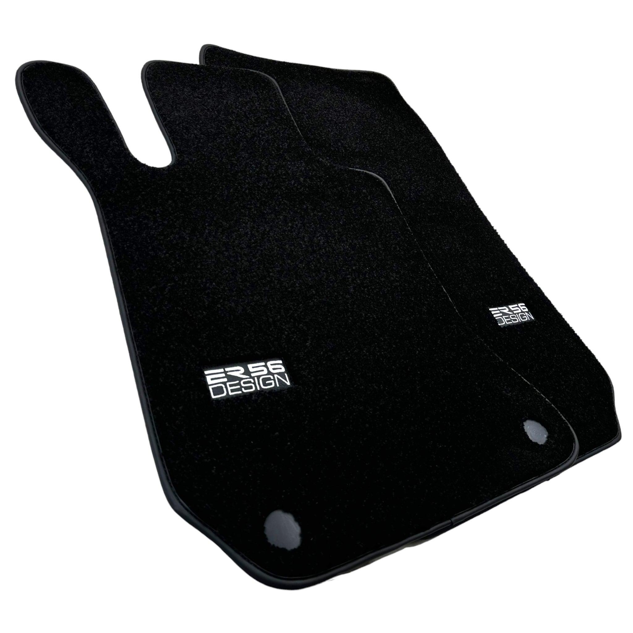 Black Luxury Floor Mats For Mercedes Benz E-Class W213 Sedan (2016-2020) Hybrid | ER56 Design - AutoWin