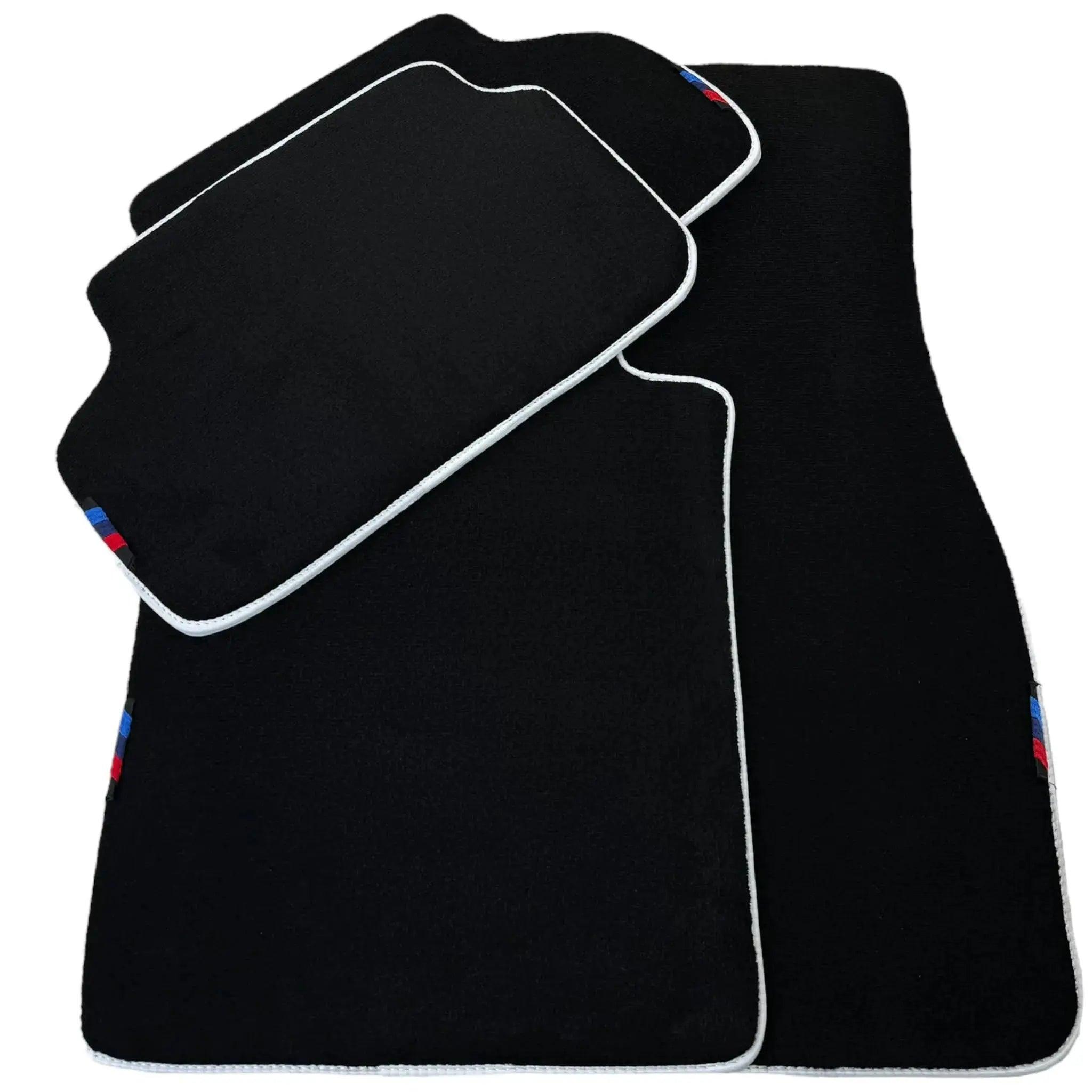 Black Mats For BMW 4 Series G23 Convertible | White Trim - AutoWin