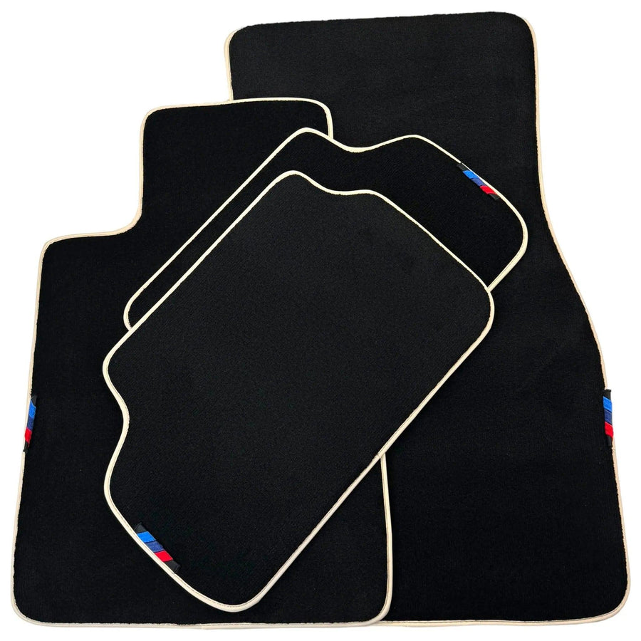 Black Mats For BMW Gran Tourer F46 (2015-2022) 5 Seats | Beige Trim - AutoWin