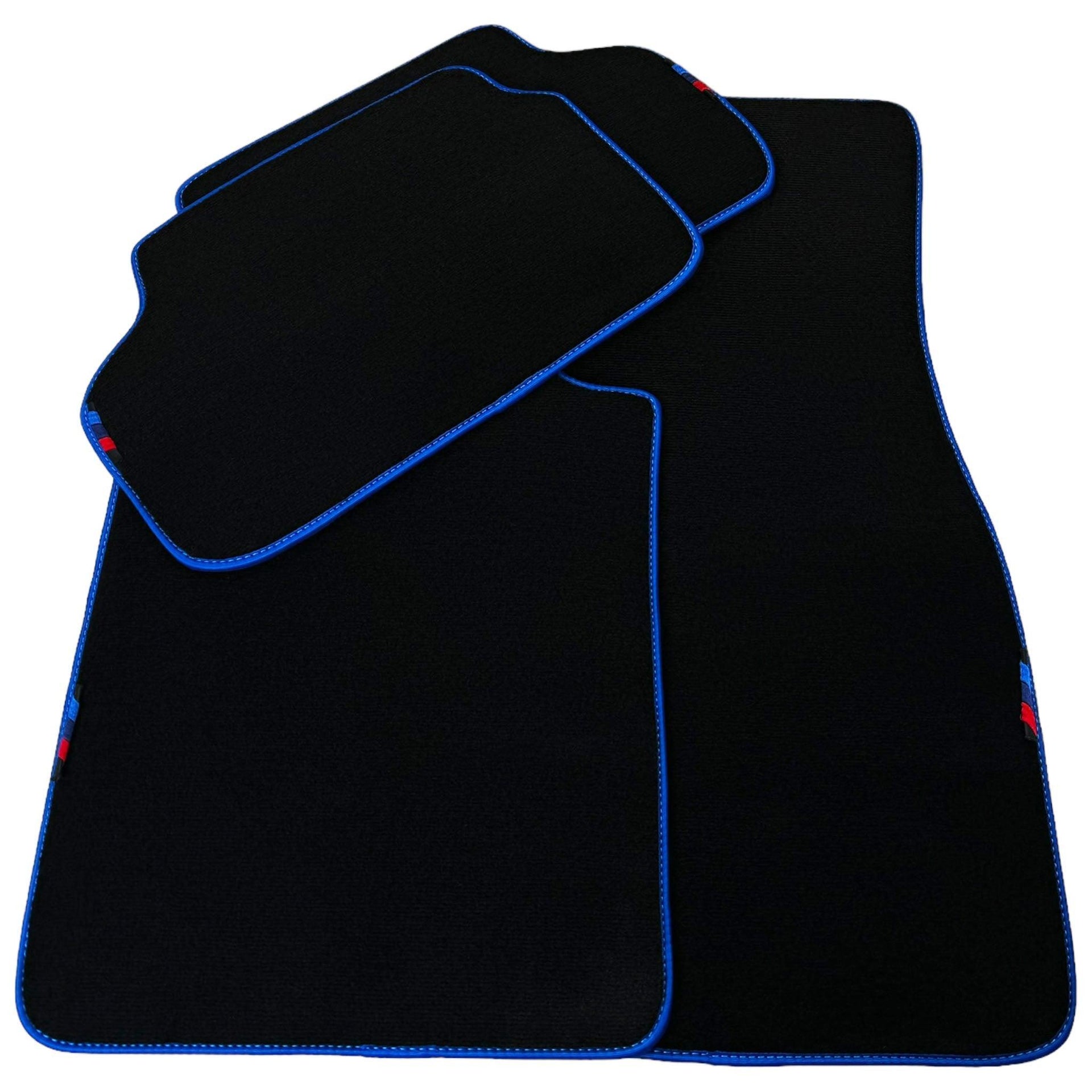 Black Mats For BMW M3 G81 Touring (2022-2026) | Blue Trim - AutoWin