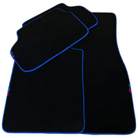 Black Mats For BMW Gran Tourer F46 (2015-2022) 7 Seats | Blue Trim - AutoWin
