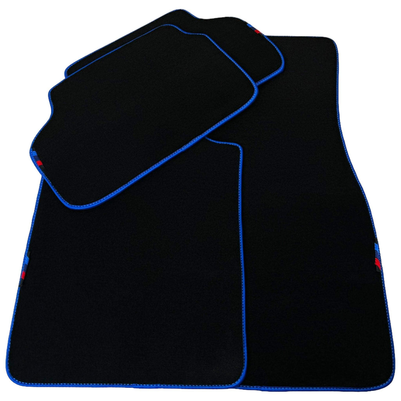 Black Mats For BMW Gran Tourer F46 (2015-2022) 5 Seats | Blue Trim - AutoWin