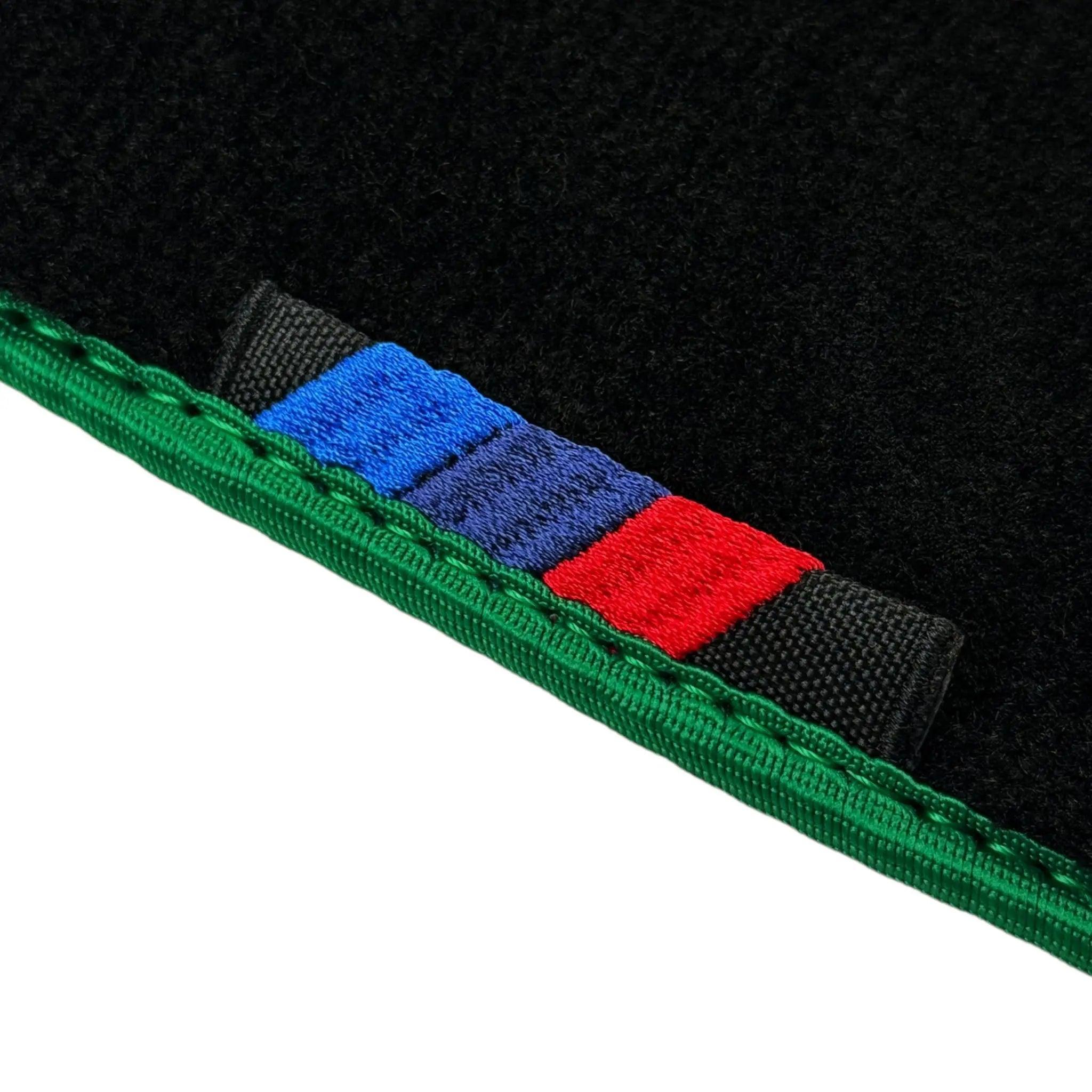 Black Mats For BMW 5 Series G30 | Green Trim - AutoWin