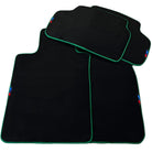 Black Mats For BMW 5 Series G30 | Green Trim - AutoWin