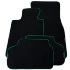 Black Mats For BMW 5 Series G30 | Green Trim - AutoWin