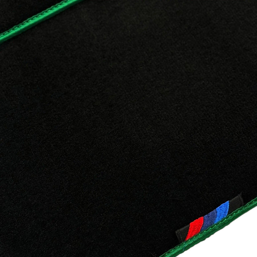 Black Mats For BMW M5 G90 (2023-2026) Sedan | Green Trim - AutoWin