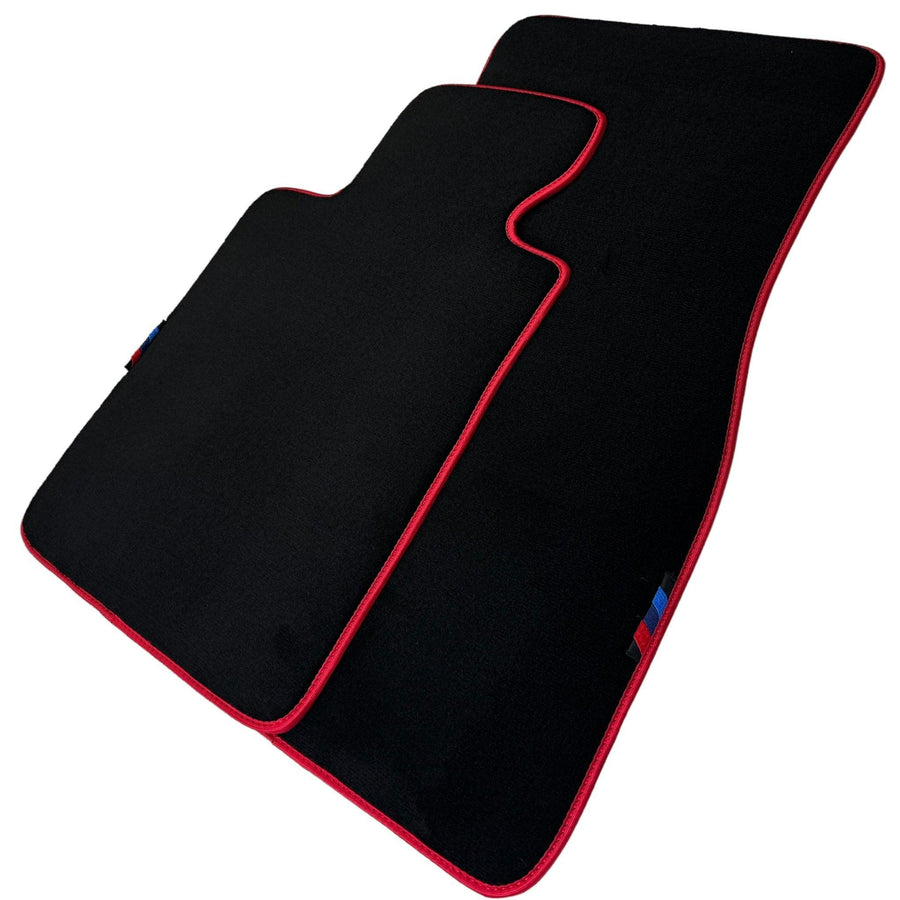 Black Mats For BMW Gran Tourer F46 (2015-2022) 5 Seats | Red Trim - AutoWin