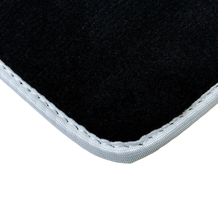 Black Mats For BMW Gran Tourer F46 (2015-2022) 5 Seats | White Trim - AutoWin
